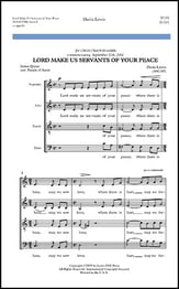 Lord Make Us Servants of Your Peace SATB choral sheet music cover